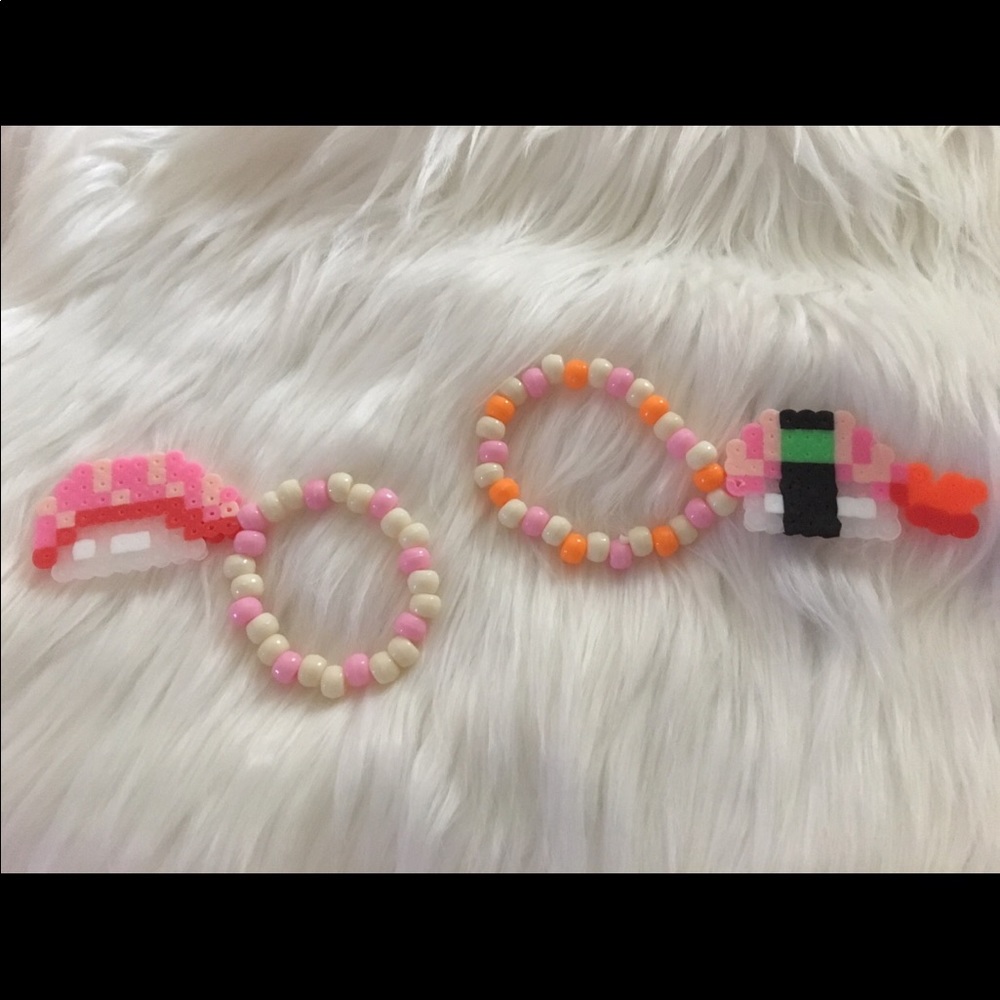 💕🍣🌸Sushi Perler Bracelet Set 🌸🍣💕